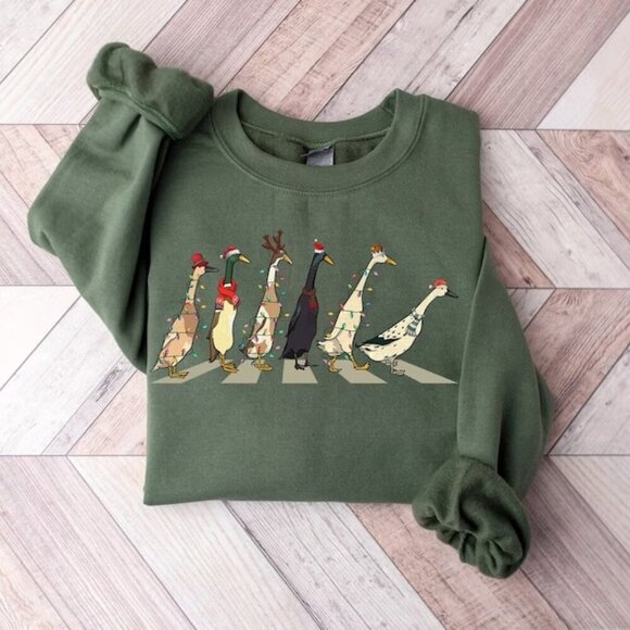 Brooke B Other - Christmas Ducks Sweatshirt Duck Christmas Funny Animals Christmas Sweatshirt 73